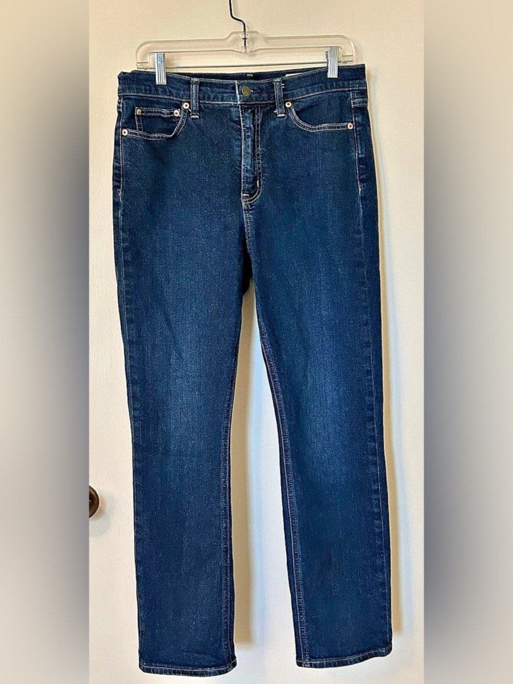 Gap Vintage Slim High Rise Straight Leg Jeans, Blue, Women’s 30/10